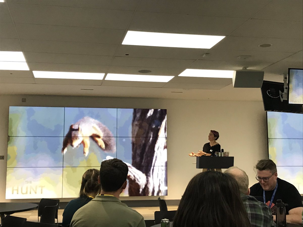 Yes that’s a flying squirrel 😂. Hearing form <a href="/CarolSaysThings/">Carol ⭐️</a> on a panic dev situ that she nailed in 15mins and then a very apt little recap on quality gates to close out..