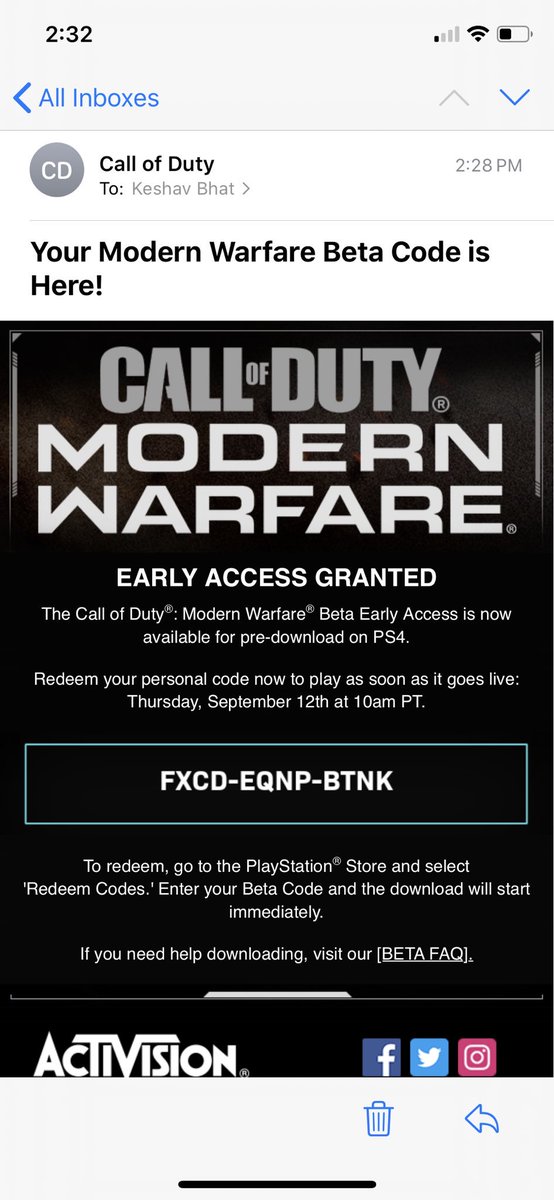 How to redeem your Modern Warfare 2 beta code