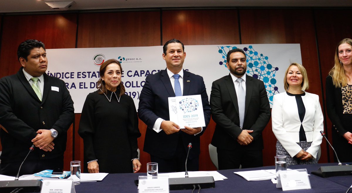 #GTO recibió el 1er Lugar en el Índice Estatal de Capacidades para el Desarrollo Social, #IDES2019 que otorga la <a href="/GesocAC/">Gesoc</a>. Esto es el resultado de una evaluación a las capacidades para implementar una política social y reducir la pobreza.