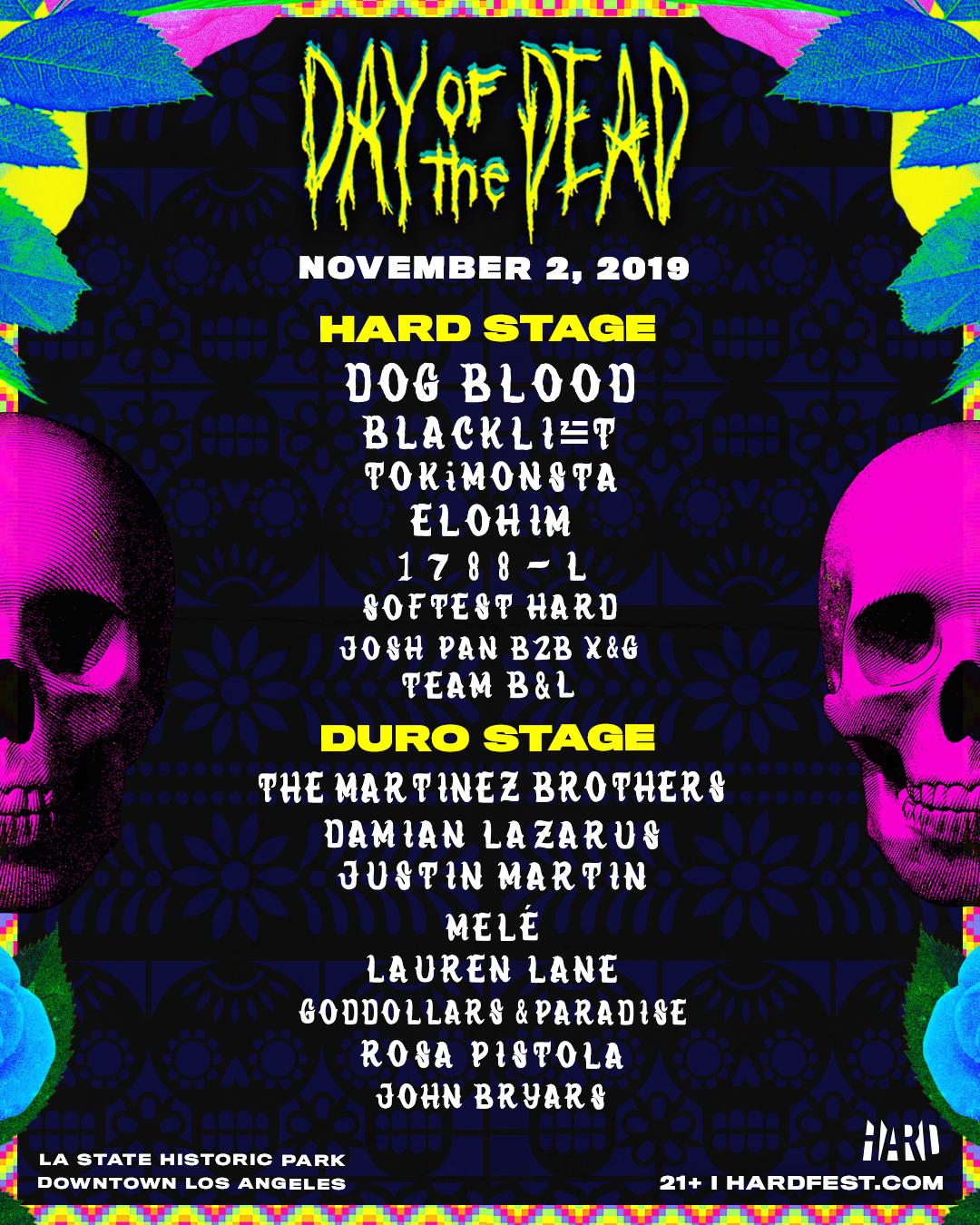 Hard Day Of The Dead Lineup 2019