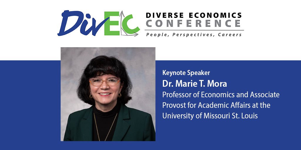 Richmond Fed (@richmondfed) on Twitter photo We’re hosting #DivEc19 with <a href="/WomenInEcon/">Women in Economics</a> and <a href="/UR_RobinsSchool/">Robins School</a> on September 20. We’re excited to welcome undergrad #economics students to discuss the diverse people, career paths and perspectives in economics: bit.ly/DivEc19
Our keynote is Dr. Marie T. Mora of <a href="/umsl/">University of Missouri–St. Louis</a>. We’re hosting #DivEc19 with <a href="/WomenInEcon/">Women in Economics</a> and <a href="/UR_RobinsSchool/">Robins School</a> on September 20. We’re excited to welcome undergrad #economics students to discuss the diverse people, career paths and perspectives in economics: bit.ly/DivEc19
Our keynote is Dr. Marie T. Mora of <a href="/umsl/">University of Missouri–St. Louis</a>.
