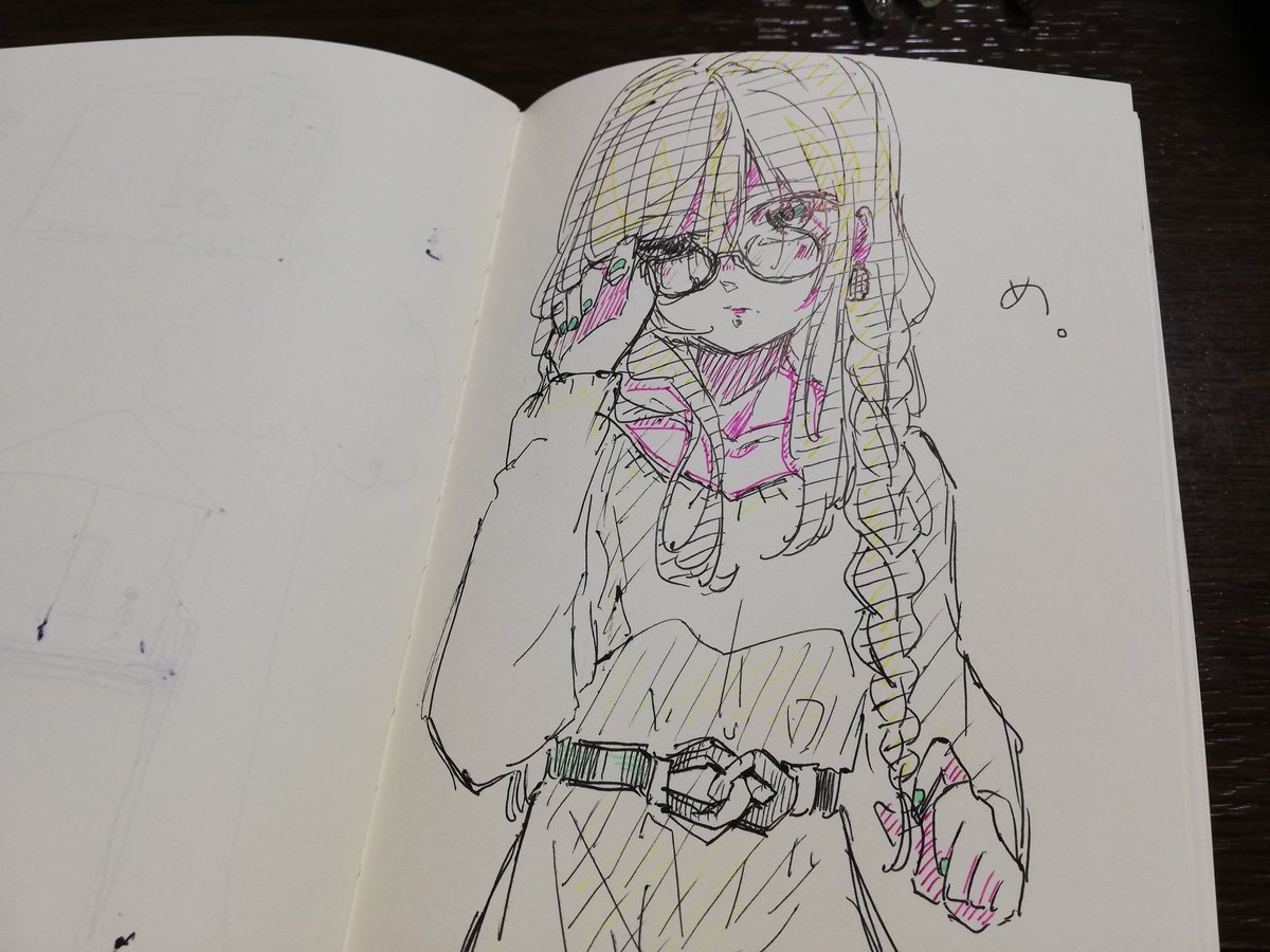合宿夜のお絵かき大会 