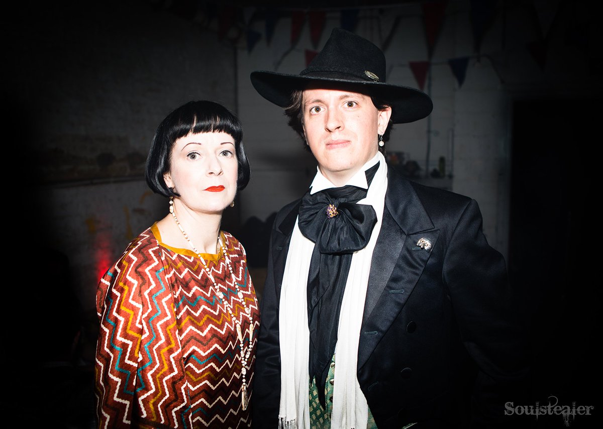 Pandora &amp; The Poet // <a href="/JonnyHaart/">Jonny Haart</a> and <a href="/PandoraPitstop/">Pandora Pitstop</a> at <a href="/TheChapMag/">The Chap Magazine</a> magazine 20th Anniversary ball at @thevaultsuk beneath Waterloo station. #soulstealer #photography #portrait #alternative #london #vintage #fashion #chap