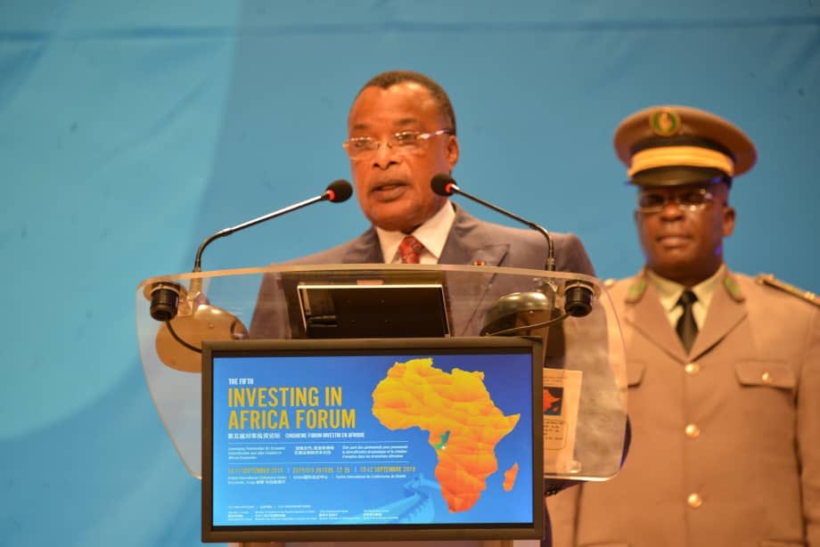 5e Forum Investir en Afrique.        « L’Afrique a été confrontée  à l’ère des nationalismes étroits, alors qu’émergent actuellement les grands  ensembles portés par de nouveaux paradigmes à l’image du multilateralisme. .. » (Denis Sassou N’Guesso) #DSN. <a href="/LuneOko/">lune oko</a> <a href="/ThMoungalla/">Thierry Moungalla</a>