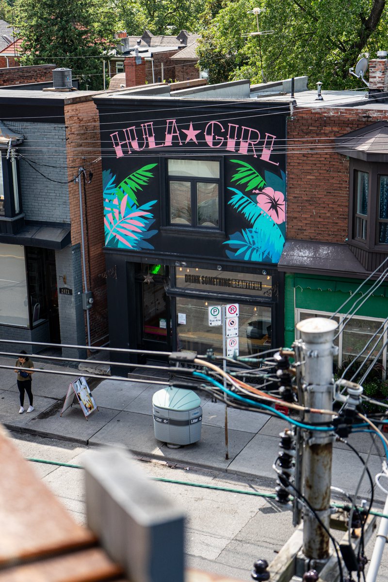 Hula Girl Located: 2473 Dundas Street West 
Fantastic coffee, delicious breakfast sandwiches and super friendly staff to boot! The walk from our office across the pedestrian bridge gives us a beautiful view of the city and is the pick-me-up in the middle of the workday.