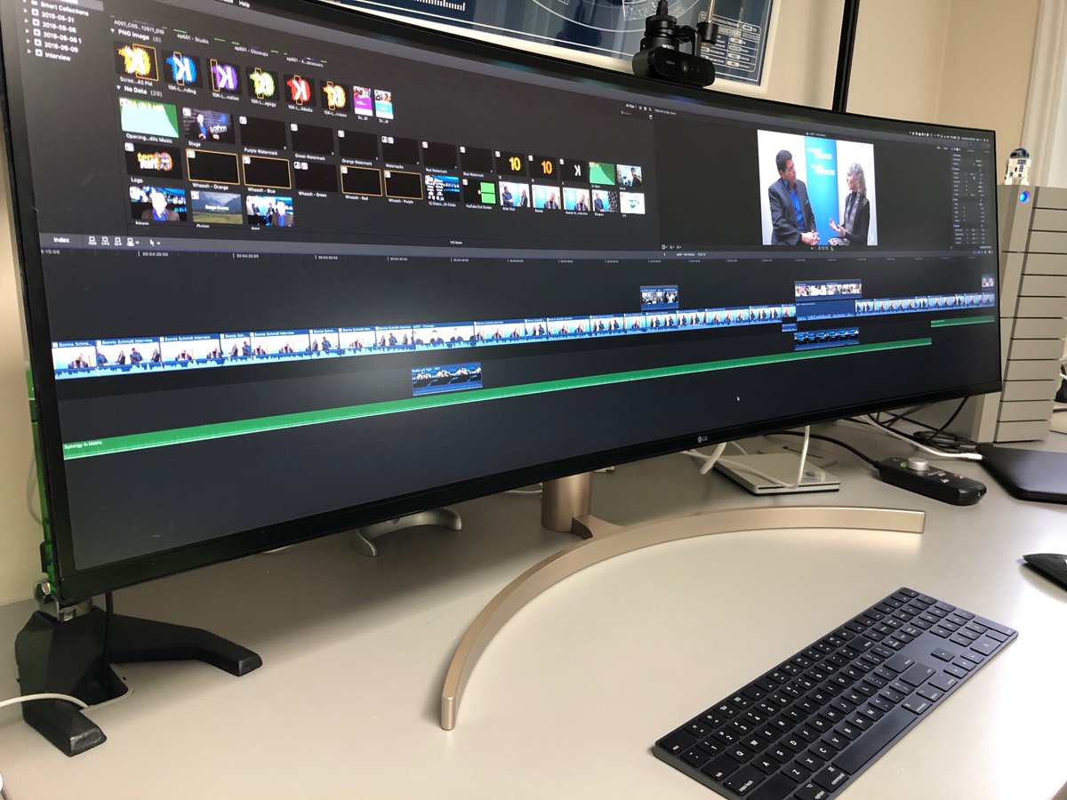 kensteele's tweet photo. #StayTuned! Finalizing the first #TenWithKen of season 6 - featuring a thoughtful #STEMeducation discussion with @BMSchmidt , founder of @LetsTalkScience (Everything's better on my new ultrawide monitor!) #DigitLitxLTS #DigitalLiteracy #STEM #cdnPSE https://t.co/eDogGWcIzo
