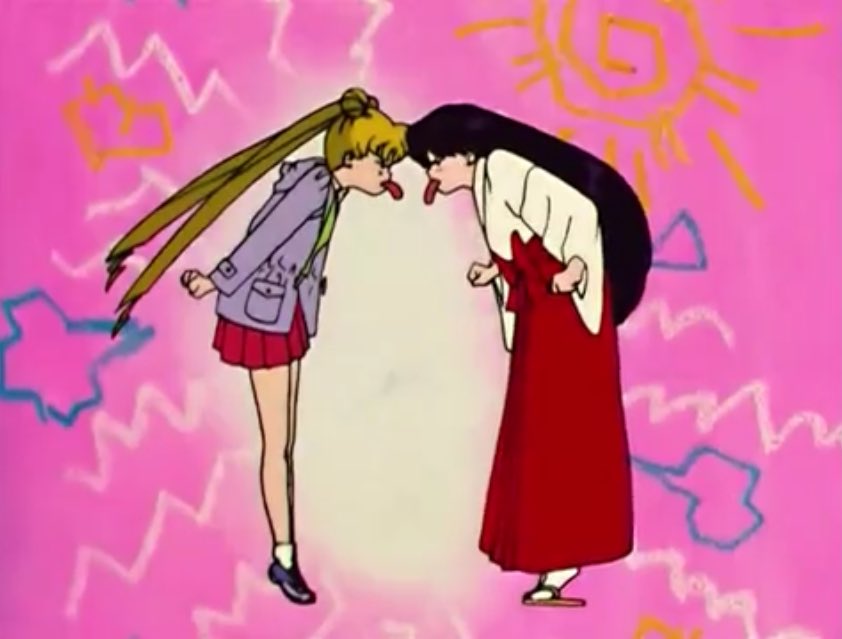 UGH I SHIP USAGI AND REI SO MUCH SJFJFJSDHusagi: rei/mars is so mean huhuhu uhhhh wait what would she think of these dumplings and my hairstyle rei: usagi is a dimwit i can’t help but insult her everytime ughhh but she’s my baby you can’t touch her  #sailormoon