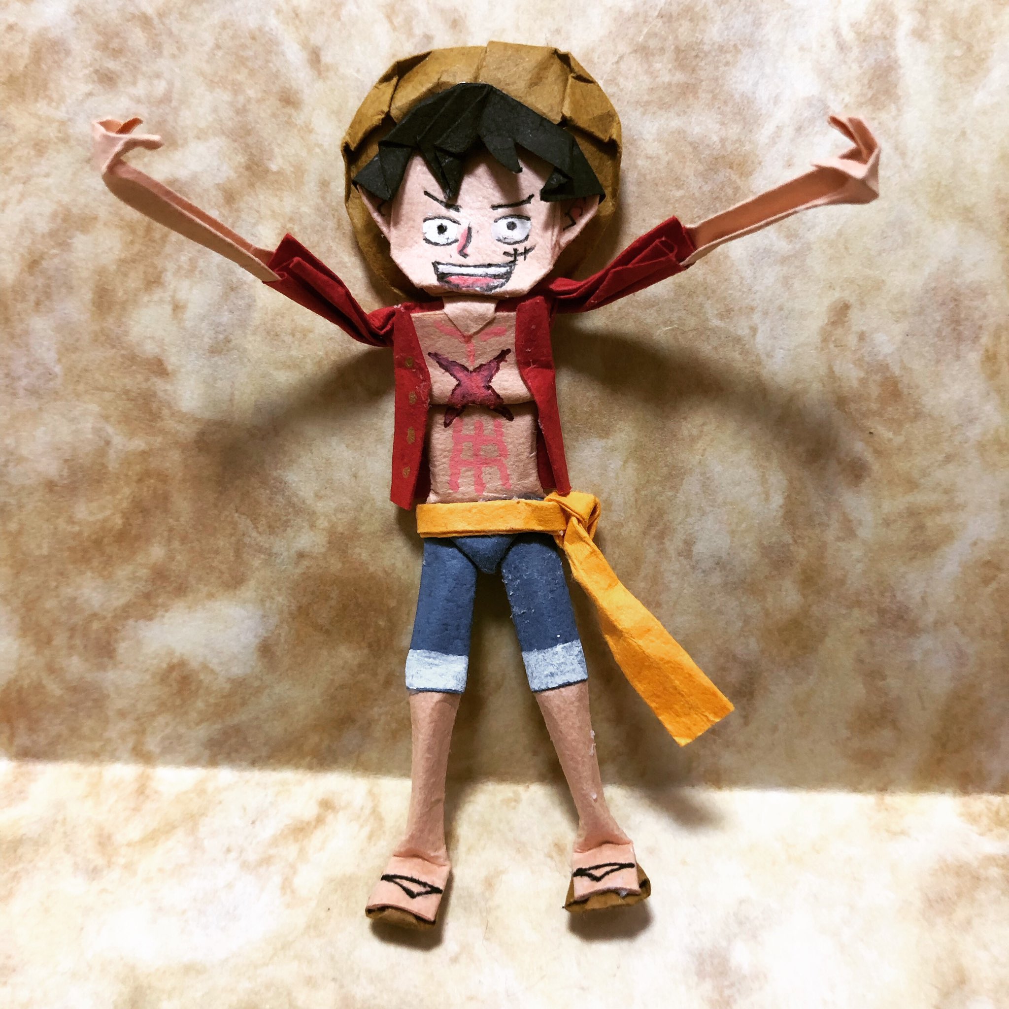 ゆうちゃん 昨日作成した折り紙ルフィです お気軽にリツイートどうぞ ワンピース ハンドメイド アニメ キャラクター 折り紙 折り紙作品 尾田栄一郎 集英社 Bandai 漫画好きな人と繋がりたい ワンピース好きさんと繋がりたい 週刊少年