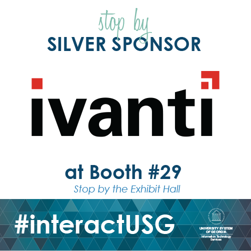 interact_USG's tweet photo. Stop by booth #29 to see what Silver Sponsor @GoIvanti has to offer at @interact_USG 
#interactusg https://t.co/F9gjFx1Plc