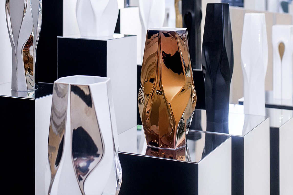 Zaha Hadid On Twitter Zahahadiddesign S Vase Collections For