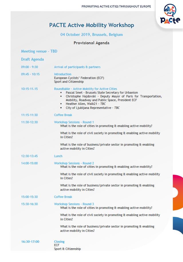 🇪🇺 European #cities and #municipalities! Come and meet us in #Brussels to talk together about #ActiveMobility !👍 Click on the link below to register and read the full programme !👇 #ActiveCities 🏙️🛴
pacteproject.com/workshop-activ…
