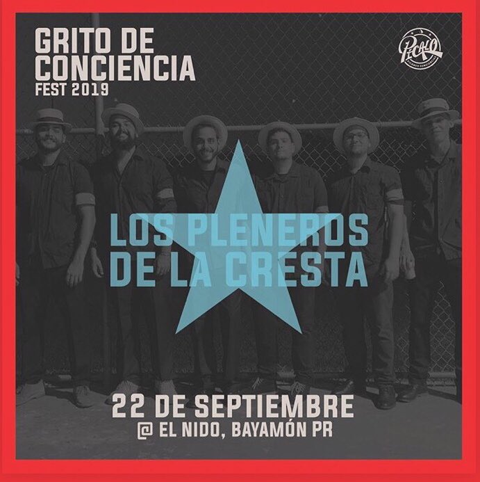 Los Esperamos en El Grito de Conciencia Fest en El Nido en Bayamón Sept. 22! #LPDLC #LosdelaIsla #Gritodeconciencia