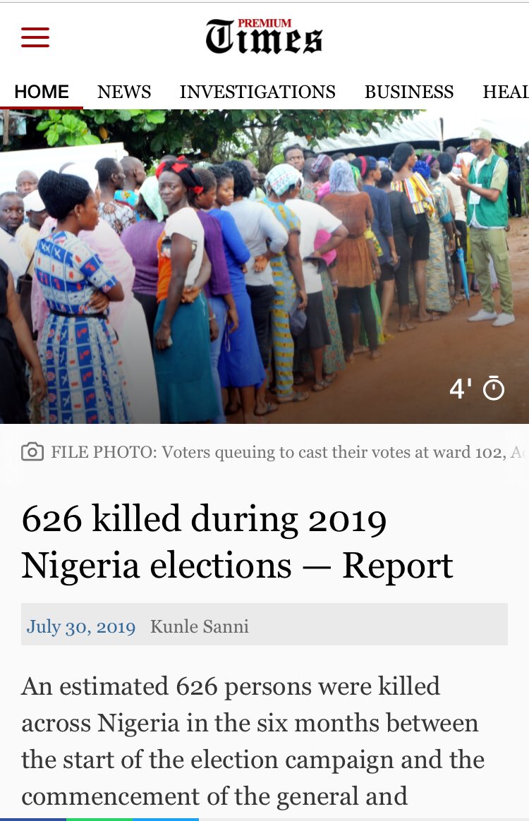 The #NigeriaDecides2019 that was marred with unprecedented violence which claimed over 600 lives, vote-buying and rigging; is not over!

Tomorrow, the PEPT has a chance to make sure that those who lost their lives rejecting tyranny/poverty, did not die in vain. #AtikuHopeofNaija