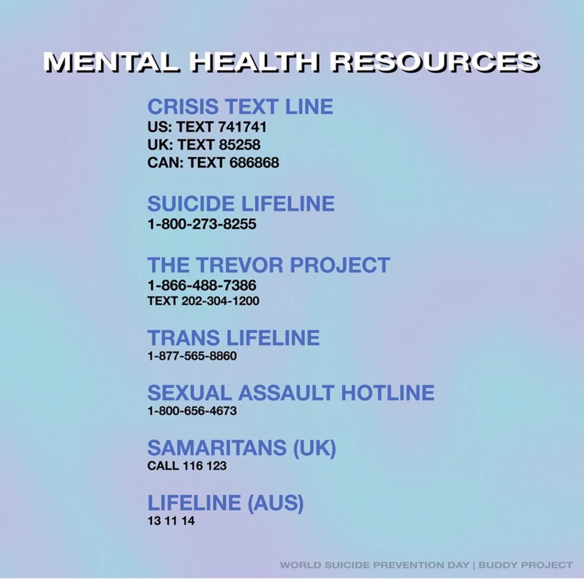World Suicide Prevention Day , It’s Okay Not To Be Okay ! If in Need of Help DMs are Open! #WorldSuicidePreventionDay #stopthestigma #StopSuicide