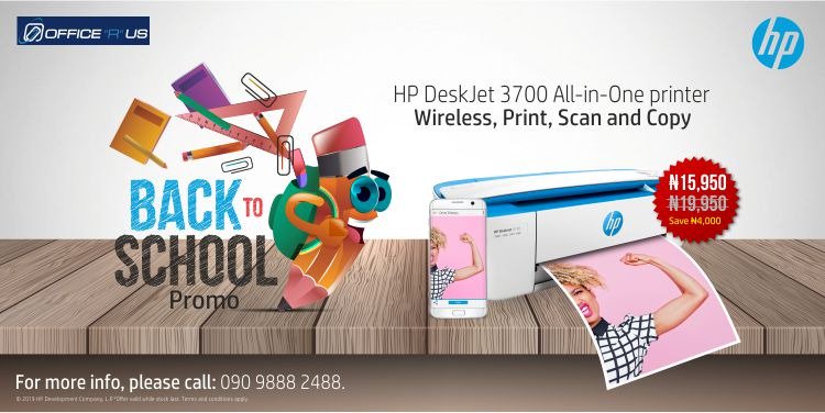 DemolaExpoze's tweet photo. The HP Deskjet 3700 series printer is Compact and wireless.
This affordable printer is designed to fit your space and life. Print assignments & work with easy.
Buy now at Office-r-us outlet.
Call 09098882488 #BackToSchoolPrintPromo #AmazingPrintOffers https://t.co/KoeWqfs0YL