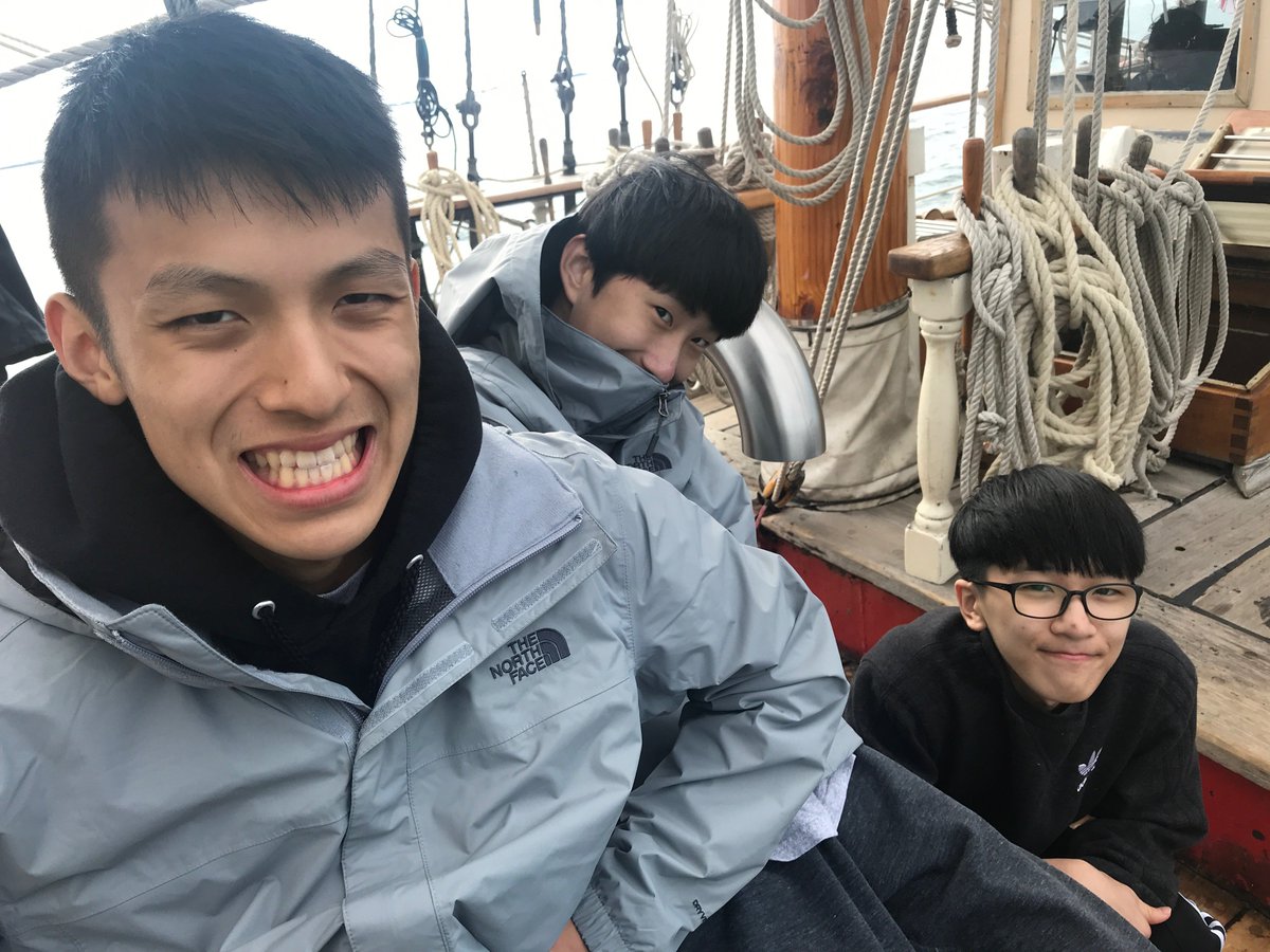 RosseauLake's tweet photo. The other half of our Grade 10 generation is all smiles this morning on @tallshipSL2's TS St Lawrence II.
#outtrip #outtrips #tallship #tallships #teamwork #RLClearns 📷: Mr. Pawliszko https://t.co/L9JNoRScPj
