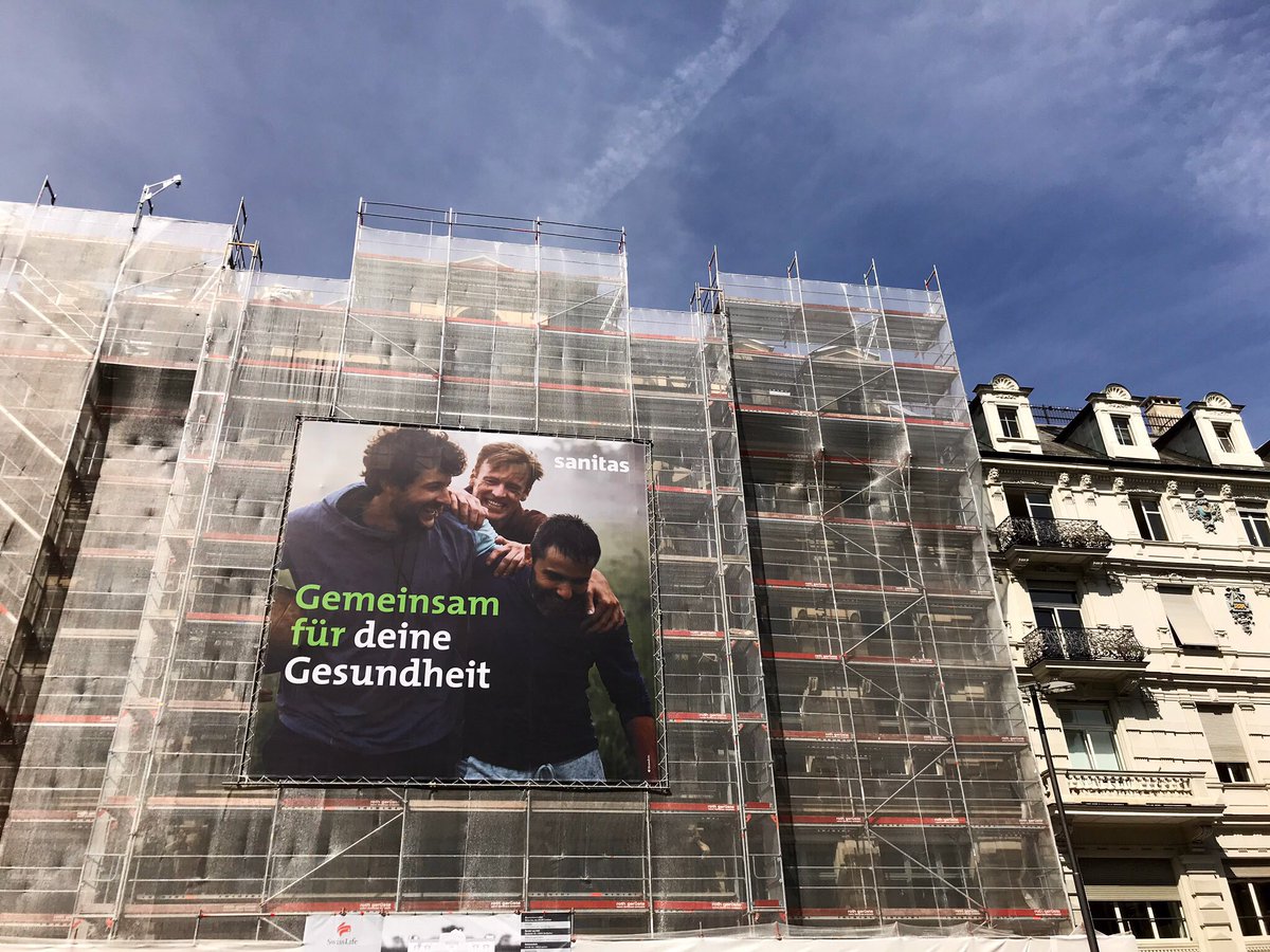 branders_group's tweet photo. Our latest #megaposter for Sanitas. Because low involvement #healthinsurance topics should be high involvement topics. With the right platform. All around ‚together for your health‘ #campaign #newwork https://t.co/ZAUDMOWkou https://t.co/Ka91fhpcwG