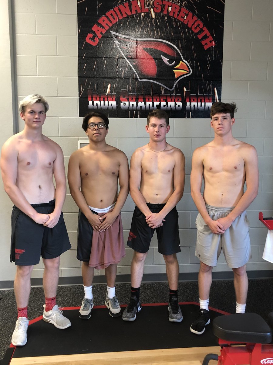 CardAthletics's tweet photo. Congrats to these 4! Joseph Martinez 225lb Incline Press- Noah Farmer 200lb Bench Press- Michael White 200lb Power Clean- and @logan_landwehr joined 3 clubs in 1 day!-225lb Bench Press, 200lb Incline Press, & 200lb Power Clean! #CardinalStrength !!!!!!! https://t.co/XqrxqfHfJk