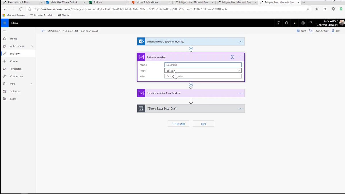 kamleshrao's tweet image. Some of the screens on @MicrosoftFlow reminds me of good old #SharePoint #Designer Workflows.  #FlowConf2019