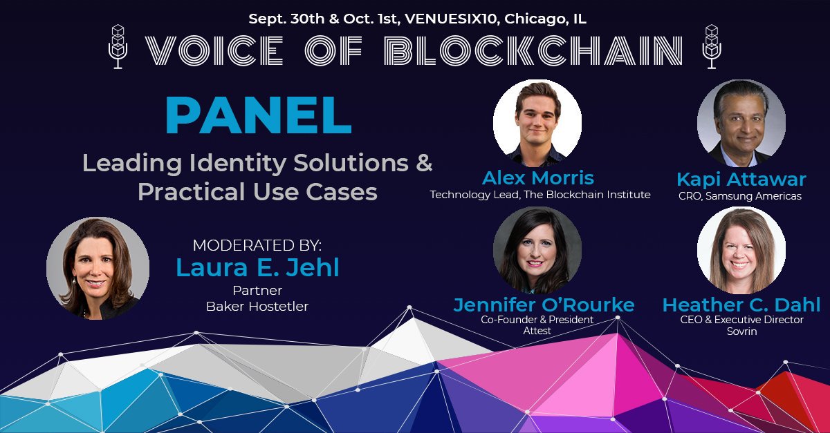 BlockchainVoice's tweet photo. From @LauraEJehl &amp; @BakerHostetler! @alex_was_human, @heathercdahl, @JenniferOrourke, @JMORourke04, &amp; @kapihome explore the necessary considerations in mechanism design, hardware, and attestation models. 
https://t.co/xGI9JeCB7y
#VoB2019 https://t.co/gnecwbfMVG