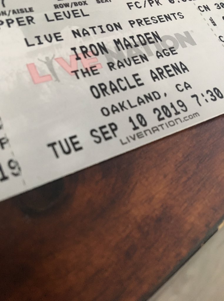 Oliver_Housman's tweet image. Concert Day!!! Thank you to @KFOX for the @IronMaiden tickets!!! Can’t wait for tonight! #KFOX #IronMaiden