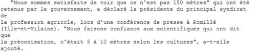 coordinationrur's tweet photo. Heureusement que les ONG et les maires n'ont pas proposé 1 km sans quoi @ChLambert_FNSEA aurait été satisfaite avec une #ZNT de 150 m. Faire confiance à l'Anses, c'est bien. Relire l'avis de l'Anses, c'est encore mieux https://t.co/Coa0eOVIw4