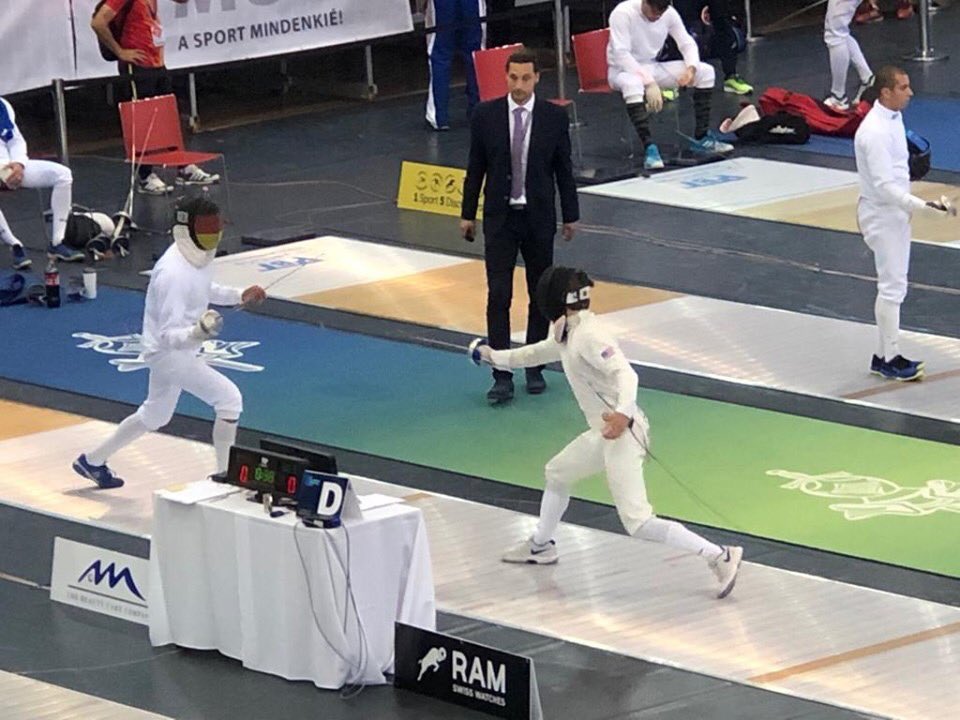 campstewart's tweet photo. Our campers have the opportunity to practice fencing at camp, so we wanted to share some pictures Jeeper took at the UIPM Pentathlon World Championships Budapest 2019. #Pentathlon #fencing #campstewartforboys https://t.co/OPJQnXP08b