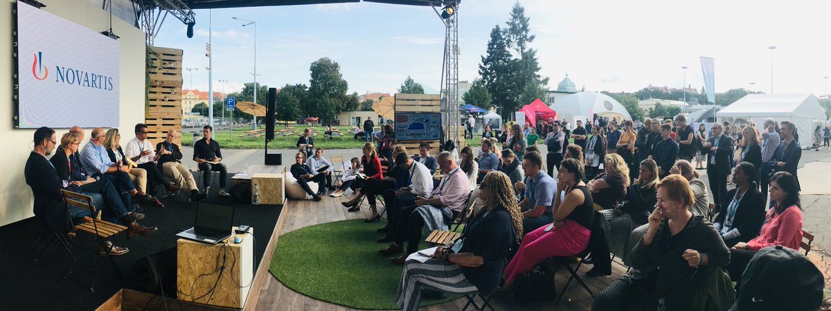 AlikiPaolinelis's tweet photo. Very interesting conversation on the #futureoflearning at the #Novartis zone #FPP19 #iamcurious #novartislearning @LudicGroup @Paul_Ludic moderating, speakers @Garry Bolles, Jeff Miller, Kate Hoegenauer, Brigitte Gubler, Marc Ramos, Steve Sitek, Antony Tattersall https://t.co/sWKiM19Hxw