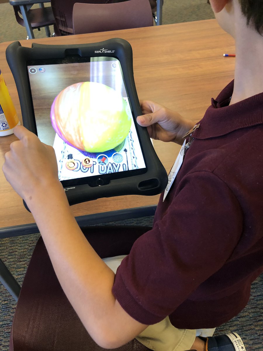 Brandenburglib's tweet photo. Brandenburg Cougars are having fun celebrating Dot Day this week in a variety of ways! @Brandenburglib @BburgCougars @IrvingLibraries @IrvingISD https://t.co/HYVFk1VTO3