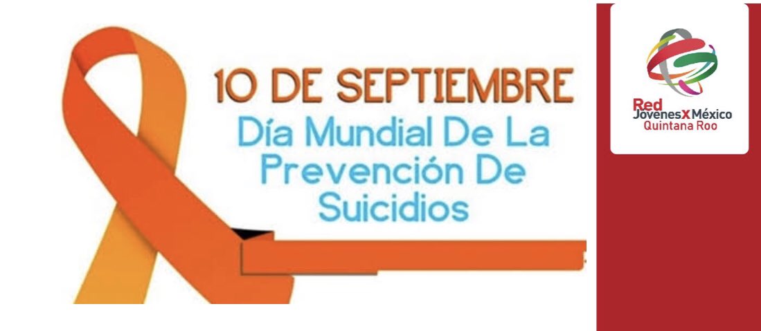 rjxmQroo's tweet photo. Hoy conmemoramos el Día Mundial de la Prevención del Suicidio. Uno de los principales problemas en la juventud mexicana. 
#TiendeUnaManoYSalvaVidas @AnaAranaM https://t.co/0EduOdZjjQ