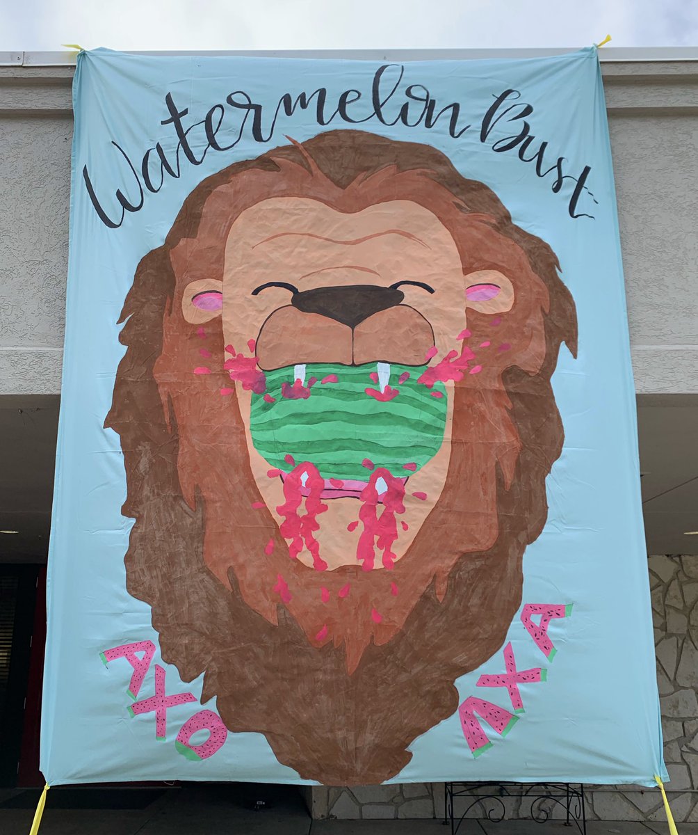 Better late than never, we ~busted~ this out last night!! Like and RT to help us win the banner contest for <a href="/LambdaChiKSU/">Lambda Chi Alpha</a> watermelon bust🍉🤩