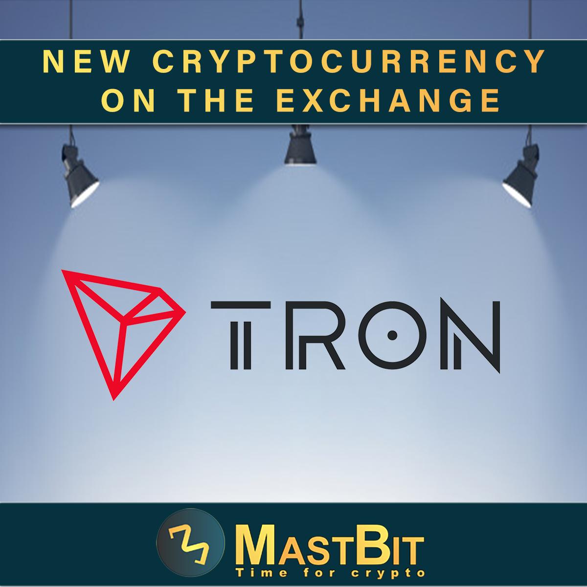 MastBitExchange's tweet photo. Today we are introducing a new currency on our exchange. It is TRON (TRX). It can be traded on the MastBit exchange in hand with BTC and USDC.
#TRX #TRON #TimeForCrypto #MastBit https://t.co/dKLI5aNK7P