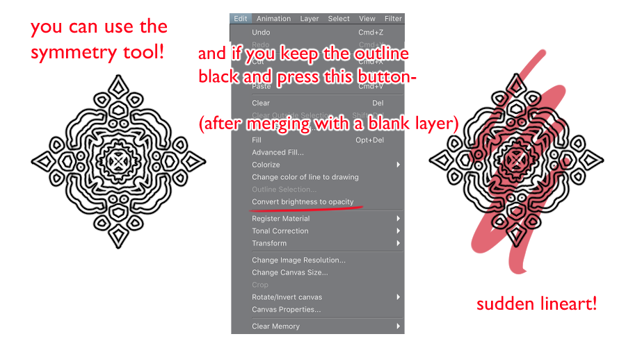 huanliuan's tweet photo. here's my mini tutorial for clip studio on how to trick people into thinking you're a very detailed worker https://t.co/Jx29rU3Ded