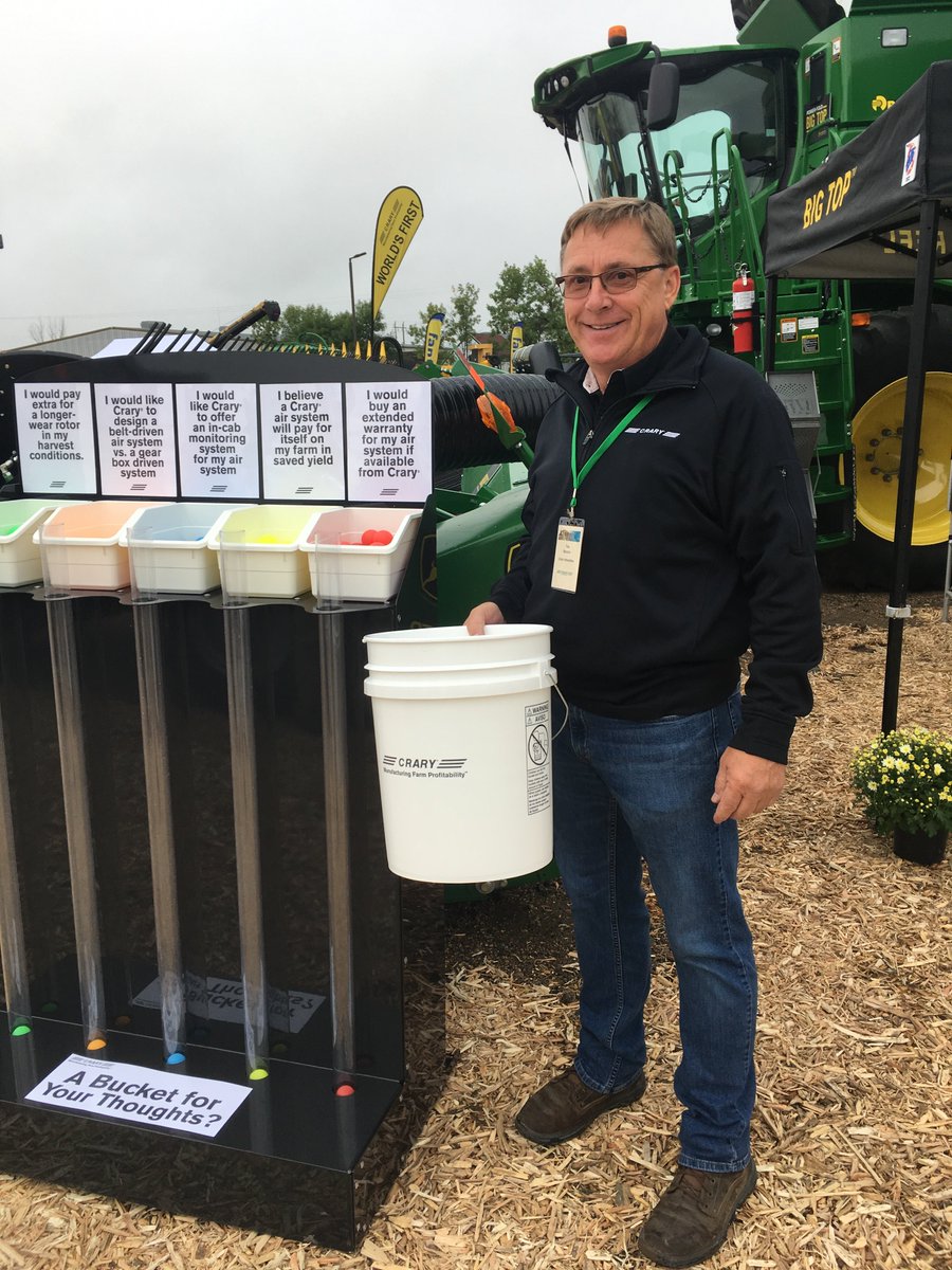CraryAg's tweet image. It's @BigIronFarmShow! Come say hi while the booth is still dry! 🌧 PLUS Find out how to get your FREE bucket!🏆
💥Don't miss the #RevolutionDitcher, Tile PRO®Plow &amp;amp; 45' split Wind System™ (Ask nicely &amp;amp; the Ditcher might even give you his autograph!😉) #Crary #CraryAg #BigIron