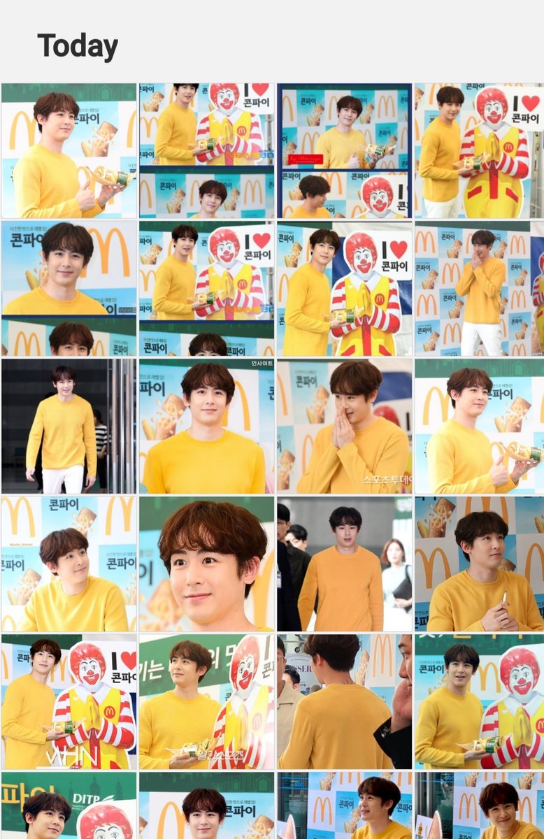 PVirangrong's tweet photo. My Gallery ❤
#Nichkhun #McDonalds #CornPie 💛 https://t.co/YnHIalNbVI