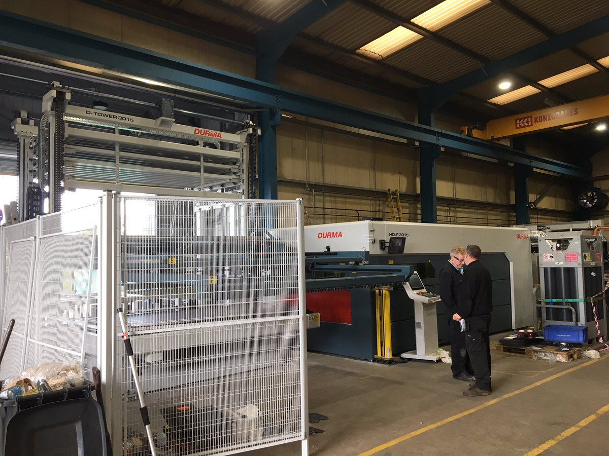 Munford_Radan's tweet image. Durma HD-F 3015 Sinumerik 840D - 10Kw Fibre Laser with Durma D-TOWER 3015 Sheet Tower successfully programmed and cutting production parts using @radansoftware @Hexagon_ps @HexagonMI