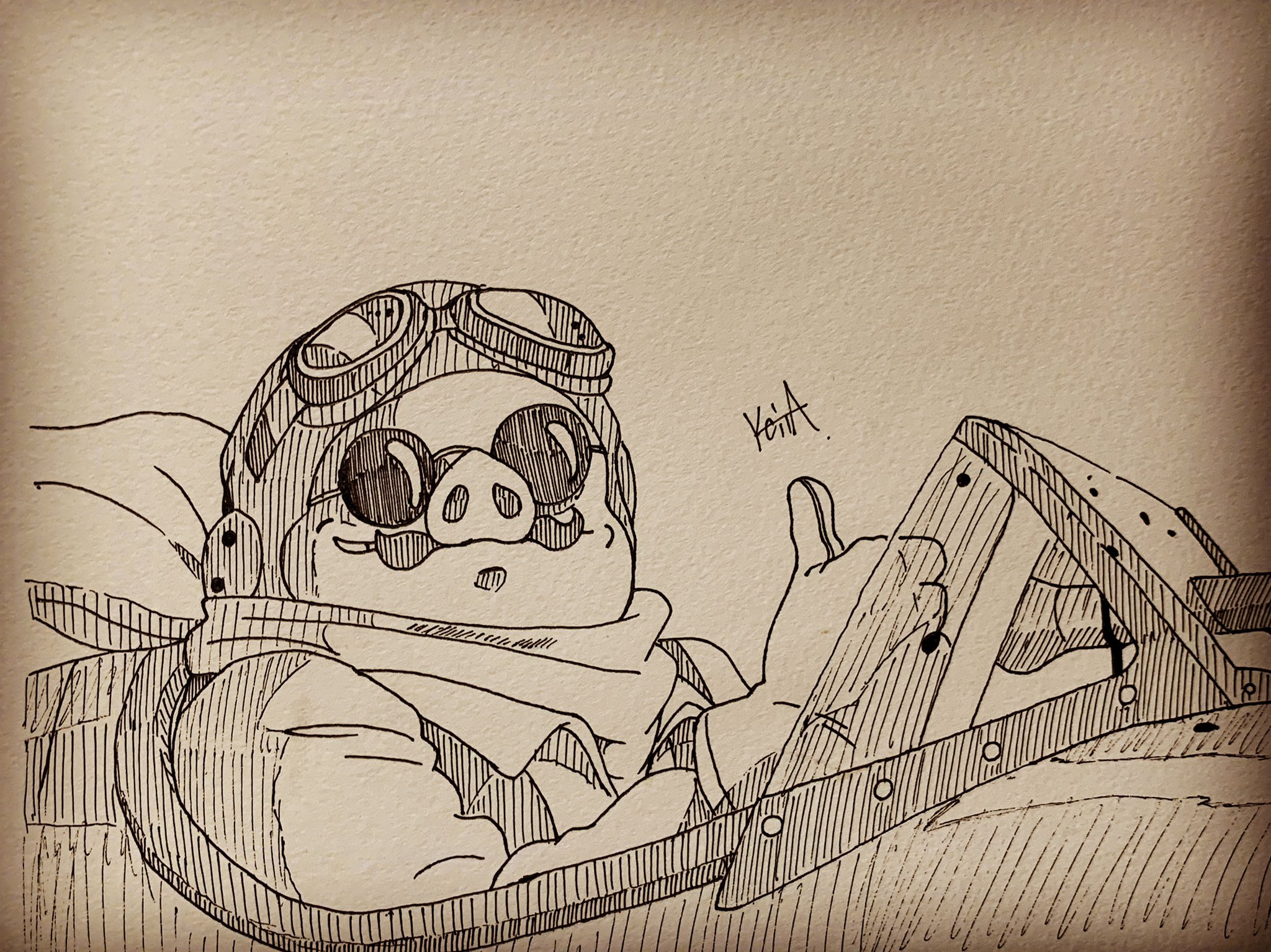Keita 9 S Twitterissa 紅の豚 模写 この豚かっこいいから好き 紅の豚 ジブリ ポルコロッソ 模写 Keita 9 S Twitterissa 紅の豚 模写 この豚かっこいいから好き 紅の豚 ジブリ ポルコロッソ 模写