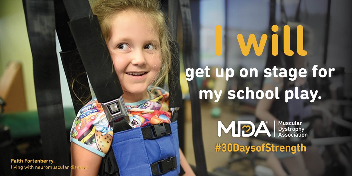 MDAorg's tweet photo. MDA Ambassador Faith Fortenberry gained strength & confidence from new friendships formed at #MDASummerCamp and this year she will have the strength to get up on stage at her school play! Learn more about the power of Faith: https://t.co/jDci0tTwP0 https://t.co/bb8fANBXPG
