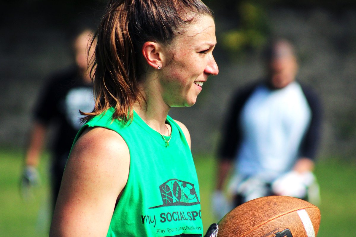 MySocialSports's tweet photo. Flag Football is one of 20 recreation sports My Social Sports offers. Our N.H. players gathered at Thibault Field Saturday for our weekend games. Call us at 603 218-3455 or email us at havefun@mysocialsports.com to join in on the fun! #socialsports #havefun https://t.co/31ScSMZUr3