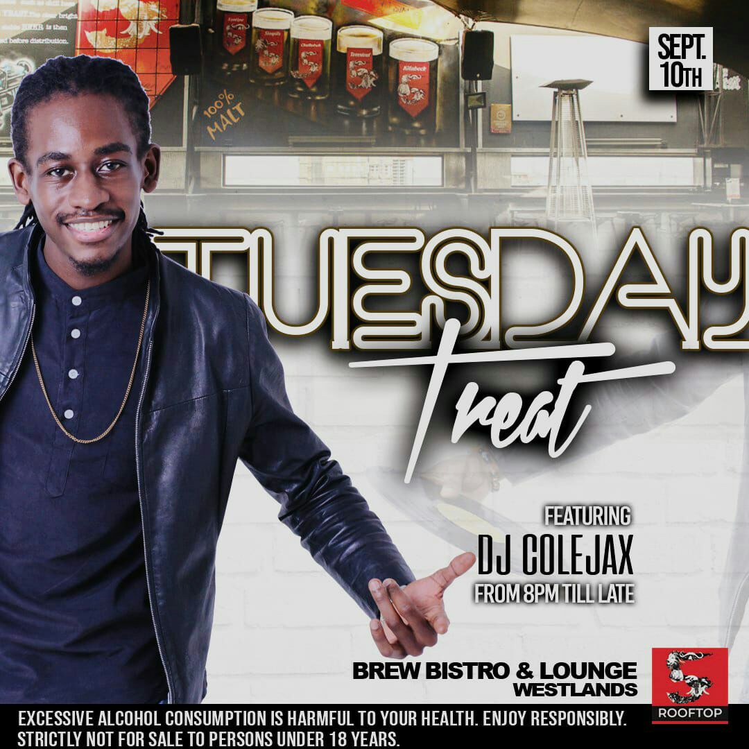 djcolejax's tweet image. We back at it again tonight! Come through for a good one! #TuesdayTreat #BrewRooftop #Vibes #GetBrewed