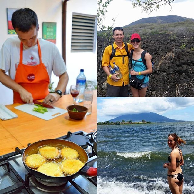 PCCravings's tweet photo. Throwback to that time we went to Nicaragua together in 2018. This was still pretty early on in our yearlong adventure. We caught our first glimpse of molten lava at Volcán Masaya, enjoyed some beach time and hiking on Ometepe, and learned to make traditional Nicaraguan dish… https://t.co/7BH2NJmENh
