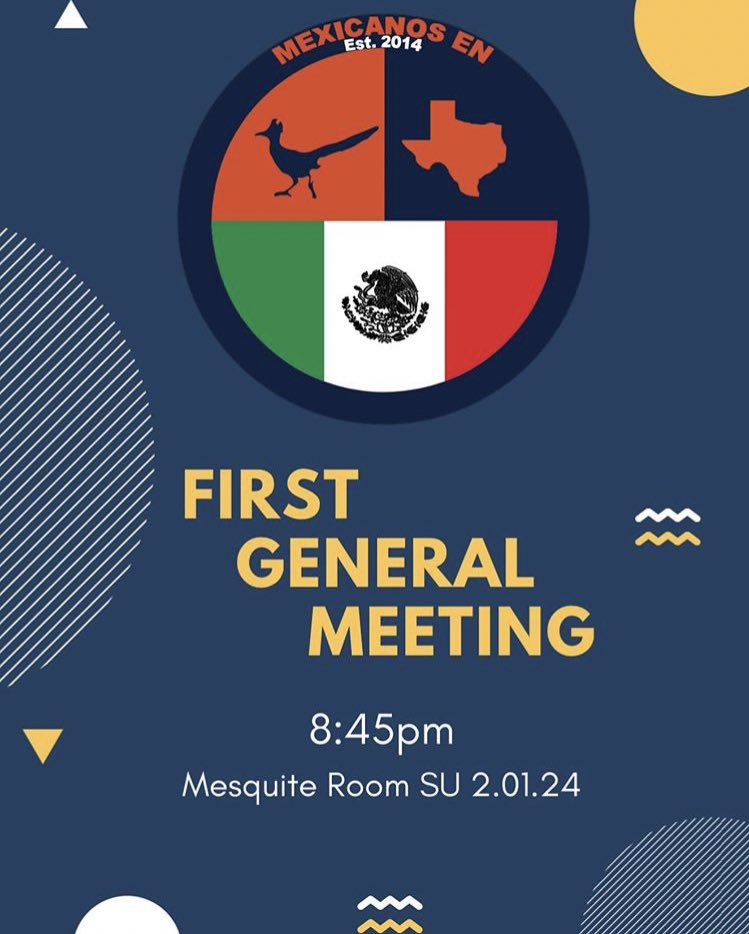 MexicanosEnUTSA's tweet photo. First General Meeting Alert 🚨 
Marquen en sus calendarios porque tendremos nuestra primer junta el Miercoles 11 de Septiembre a las 8:45pm! Estaremos hablando de costos de membresias, beneficios, eventos de Septiembre y contestando toda duda! Los esperamos☺️

Únete a la familia! https://t.co/6H5lvFFDNx