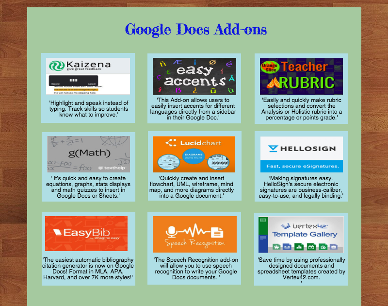 OT_FEDgrad's tweet photo. Some Good Google Drive Add-ons for #Teachers and Educators https://t.co/2Mz3I3aDoK  #teachertips https://t.co/HZO5Y65vd7