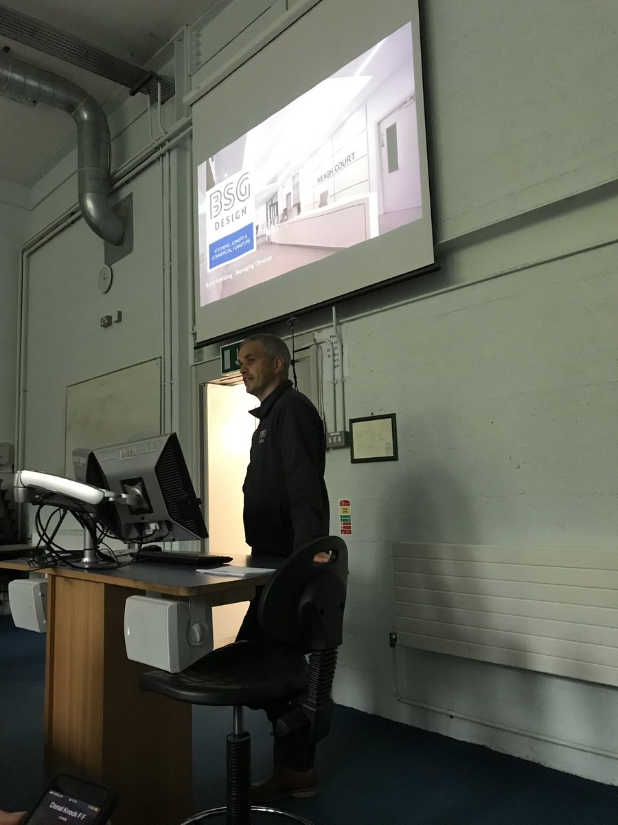 Barry Goulding from <a href="/bsgdesignltd/">BSG Design</a> joined us today <a href="/GMITLetterfrack/">Maura Frain</a> for presentation of Bursary #FFGMITAWARD