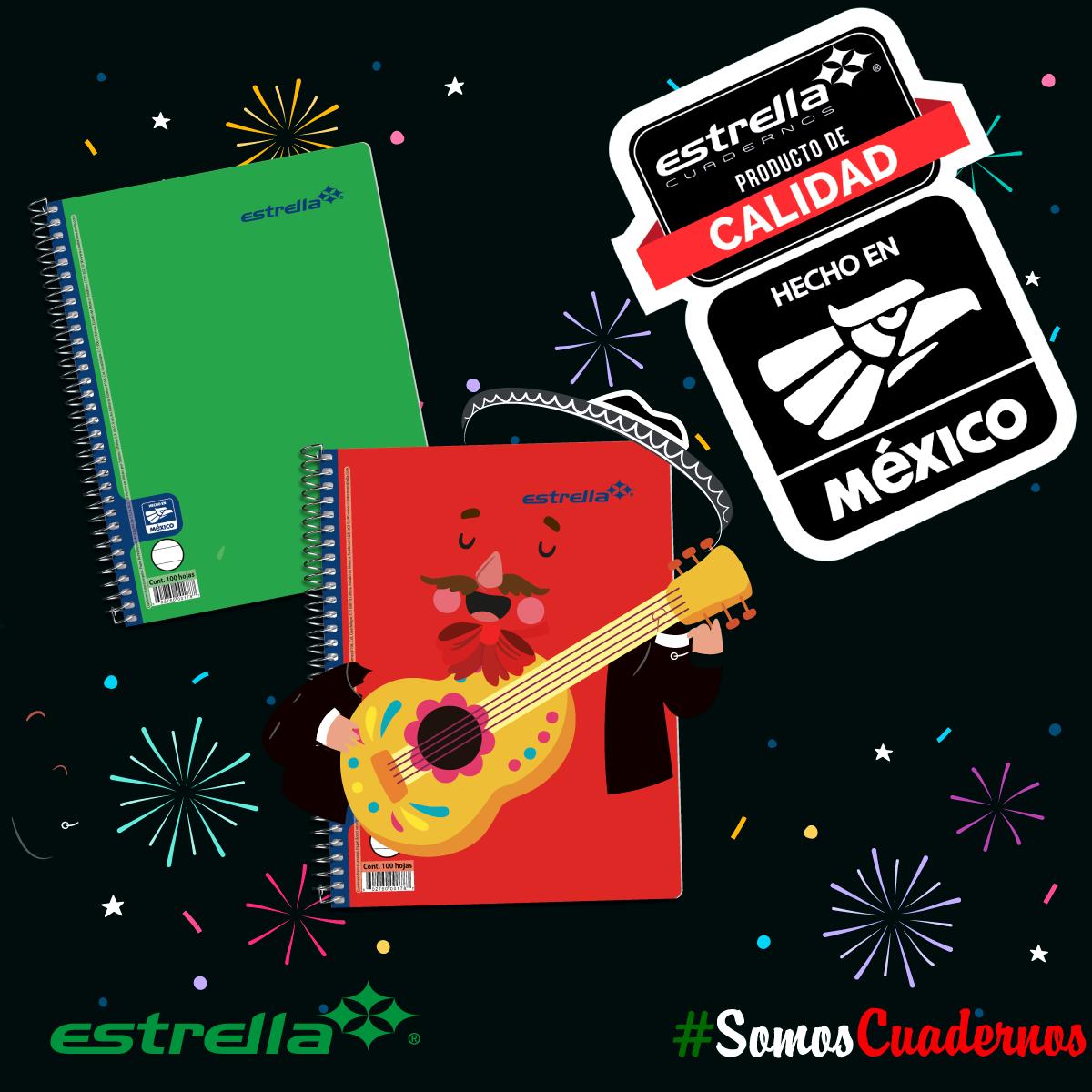 ¡Ser mexicano es Amar nuestro país, culturas y raíces!

Cuadernos Estrella es una empresa orgullosamente Mexicana ✨✨✨
¡¡¡¡¡¡Viva México 🇲🇽!!!!!!

#somoscuadernos #mespatrio #orgullomexicano #brillaconestrella #calidad #sermexicanoes