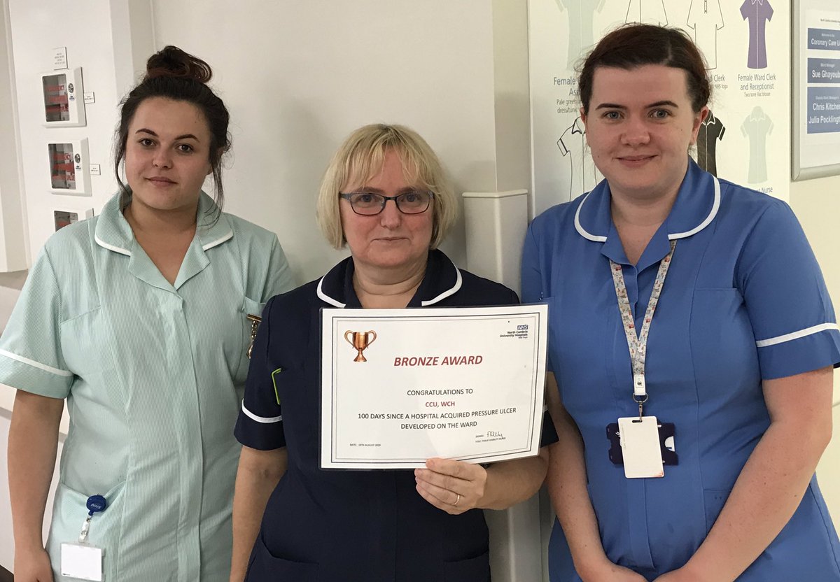 Congratulations to CCU, WCH on achieving 100 pressure ulcer free days. Fabulous care for our patients. Fabulous teamwork. Here’s to the next 100! @NorthCumbriaNHS <a href="/janelouiseleech/">jane louise leech</a> <a href="/LauraNunn88/">Laura Nunn</a> <a href="/lynboro/">Lynsey Harper</a>  <a href="/sueGhayouba/">Susan Ghayuuba</a> <a href="/kirstylouB87/">kirsty coulson</a> #stopthepressure