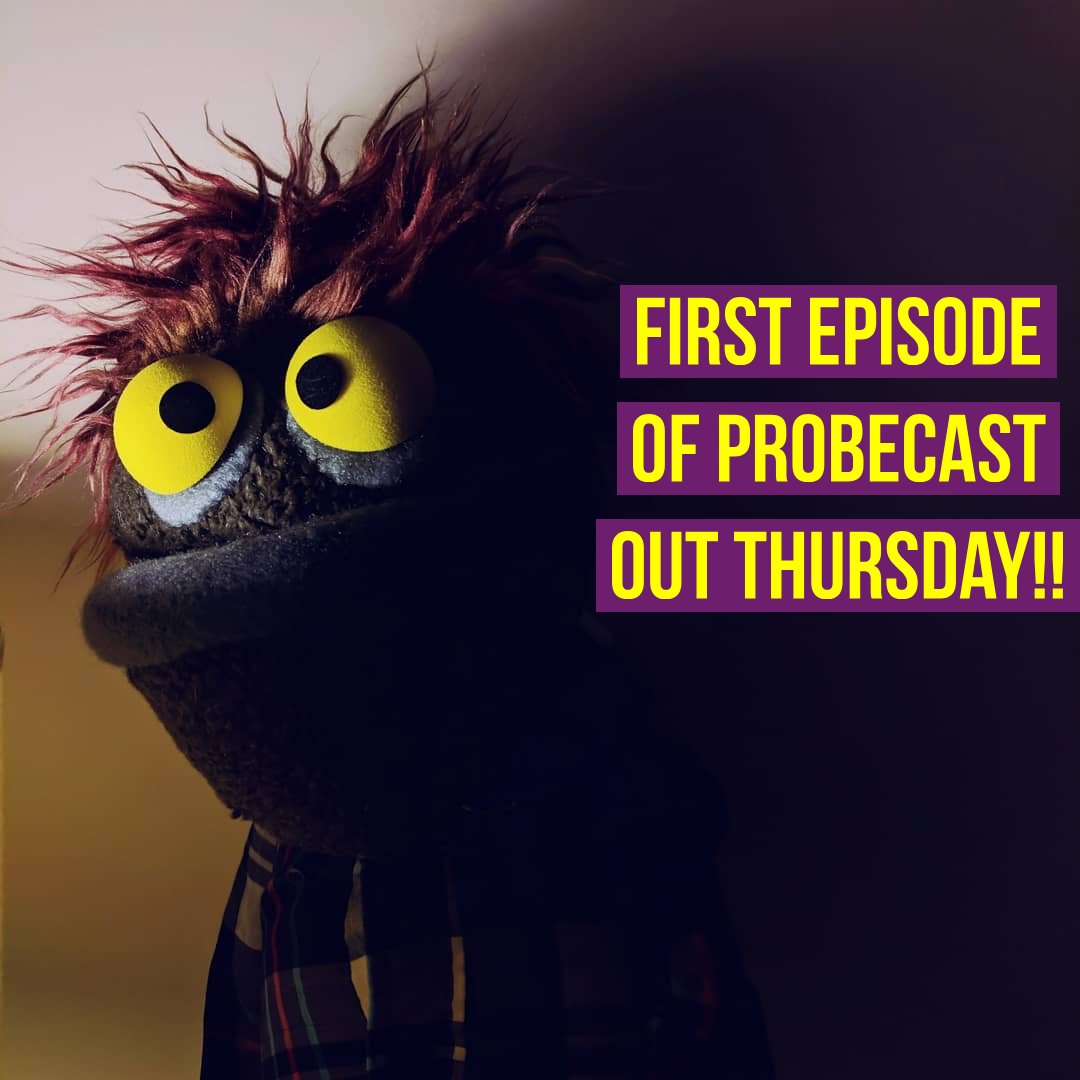 Probecast's tweet image. Official first episode of PROBECAST releases Thursday! 10  retweet and we'll release it early!!!!!