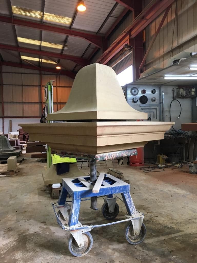 DunedinStone's tweet photo. Replacement Pier Cap for the top of a pillar in Dunbar, East Lothian. Produced and hand crafted by our banker masons in Witton Fell natural sandstone.

#Dunedinstone #Pillar #Sandstone #Wittonfell #Mason #Skilledtrade #Handcarved #Replacement #Restoration #Eastlothian https://t.co/lC0VywEuxY