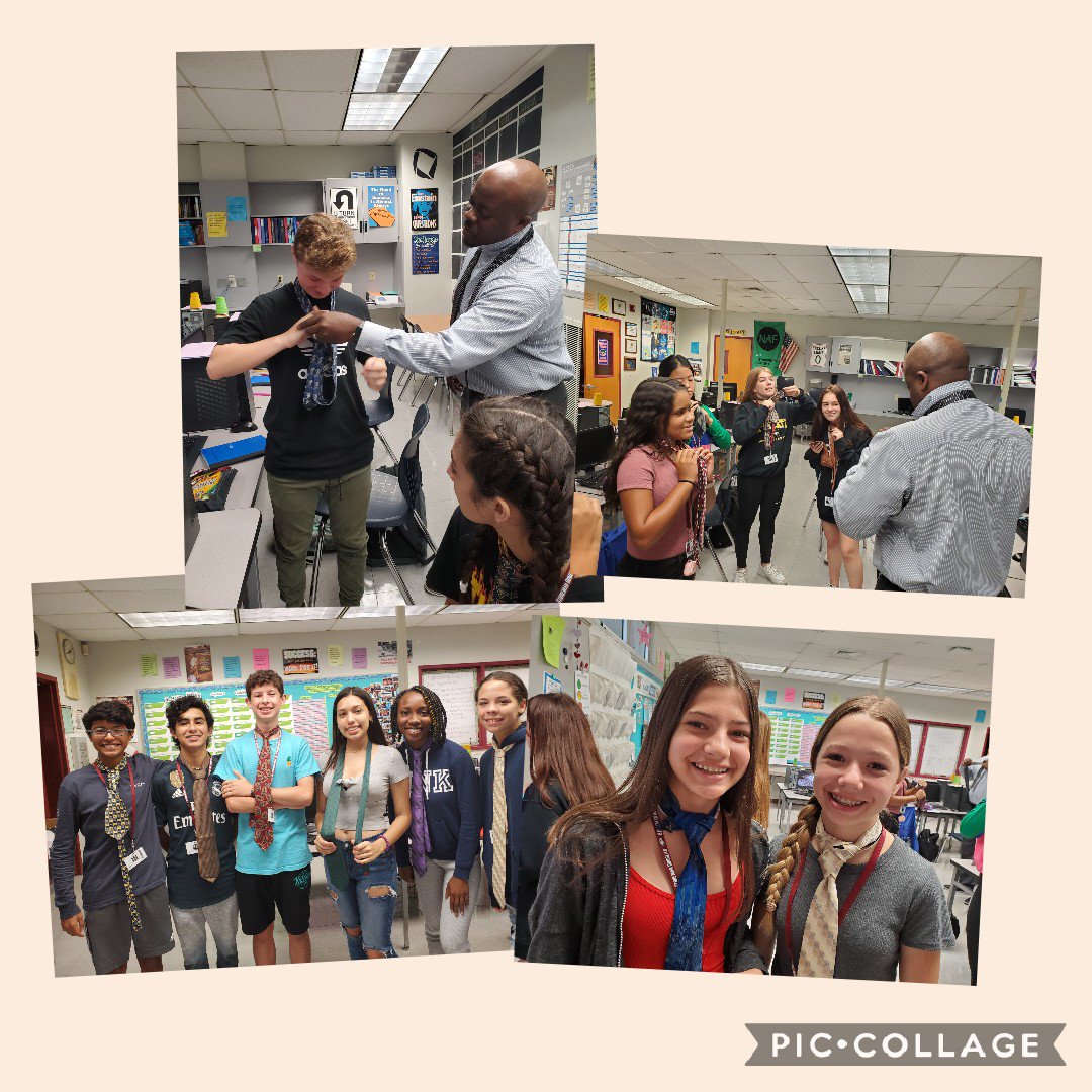 .<a href="/StonemanNAF/">Stoneman Douglas NAF</a> and <a href="/MSD_DECA/">Stoneman Douglas DECA</a> students are having fun preparing for Business Professional Dress Day by learning to tie ties.
<a href="/MSDHighSchool/">MSDHighSchool</a> <a href="/BrowardCTE/">CTACE Department</a> <a href="/NAFCareerAcads/">NAF</a>