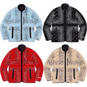 Supreme reversible Bandana Fleece Jacket dropping this coming Thursday! 

Link: bit.ly/2dxmOVE